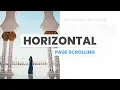 Horizontal Page Scrolling Html CSS and Skrollr js