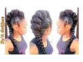 DIY Mohawk Faux hawk style with a jumbo braid - By Dy A