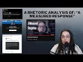 A Rhetoric Analysis of A Measured Response by James Somerton