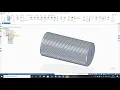 Solid edge tutorial Knurling Creating knurling in Solid edge how to do knurling in solid edge