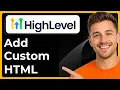 How to add custom html in GoHighLevel form builder Full 2026 Guide
