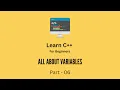 What are Variables and Its Parts Datatypes Naming Rules Declaration and Initialization Part-06