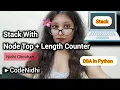 Stack With Node Top Length Counter Python Stack Implementation Nidhi Chouhan