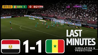 الدقائق الأخيرة   السنغال ضد مصر   كأس الأمم الأفريقية        محاكاة لعبة فيديو دندنها