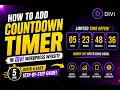 How to add CountDown Timer in Divi WordPress Website