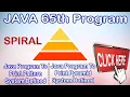 JAVA 65th Program Java program print spiral pattern system defined Print spiral Pyramid In JAVA