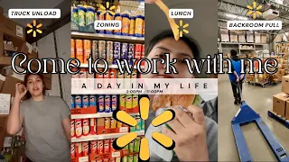 COME TO WORK WITH ME Walmart Stocking 2 2pm-11pm shift