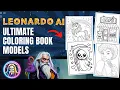The BEST Leonardo AI Models for Coloring Books Price and Quality Compared