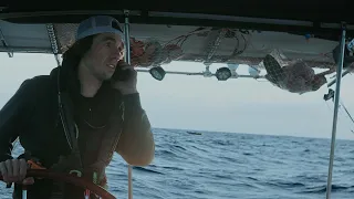 Encountering a MIGRANT RAFT between the Canary Islands and Africa [SOLO SAILING]  #113