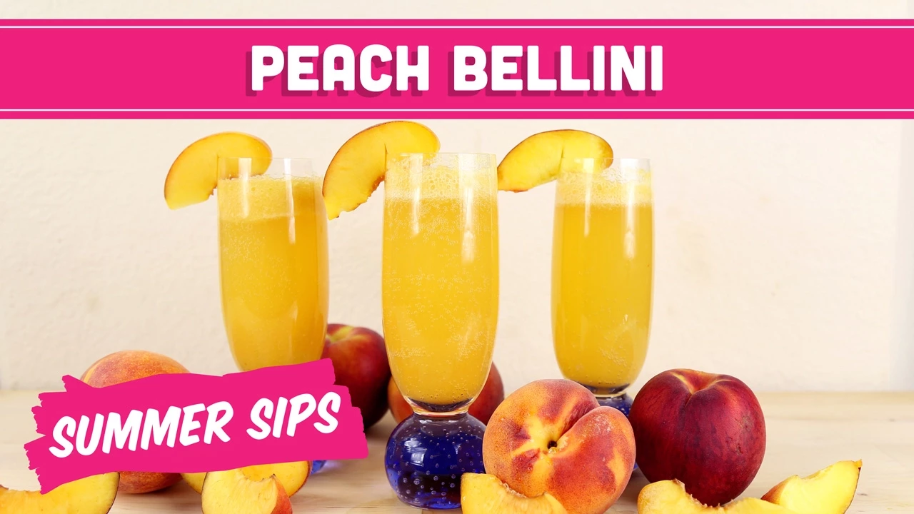 Virgin Peach Bellini! Summer Sips In Sixty Seconds - Mind Over Munch