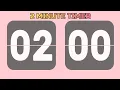 2 Minute TIMER BIG Numbers Confetti BLAST Finish Alarm