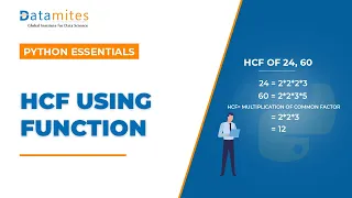 Find HCF using Function in Python Python Tutorial