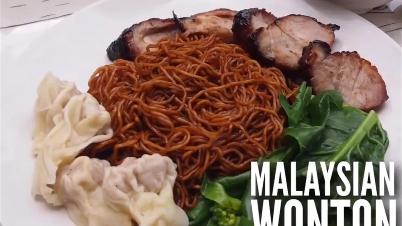 SUPER GOOD! Malaysian Style Black Wonton Noodles Recipe