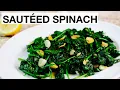 Download Lagu SAUTEED SPINACH AND GARLIC RECIPE // How to Make, Healthy, Quick and Easy