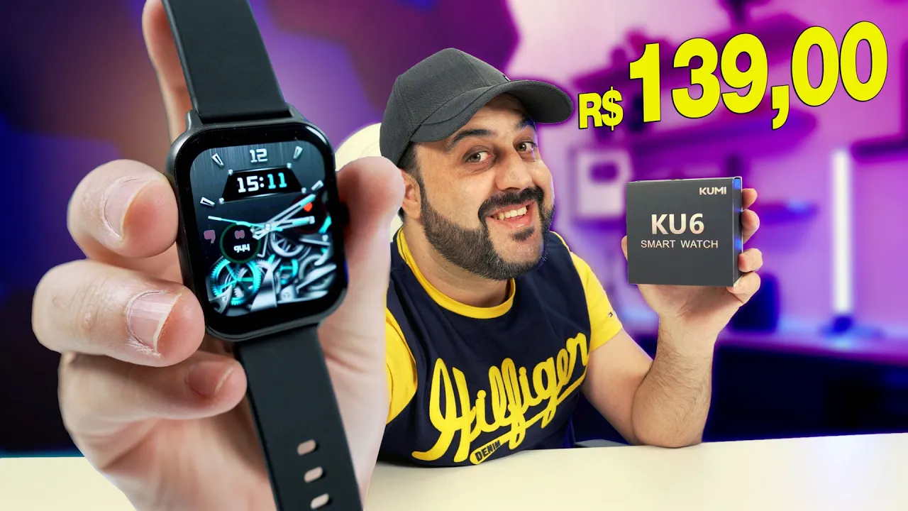 Smartwatch BARATO que faz Ligações - KUMI KU6