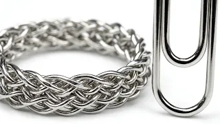 I Used Paper Clips to Make This Unusual Ring 📎  The Result Surprised Me 💍