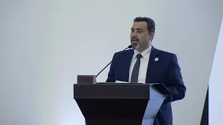 كلمة محمد تركو وزير التربية والتعليم بالحكومة السورية الانتقالية في مراسم الإعلان عن تشكيلة الحكومة دندنها