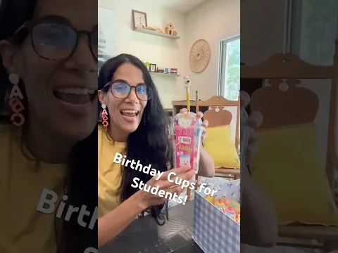 Birthday Cups for students! #teachers #teachersofinstagram #teacherlife #teacherresources