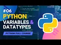Variables and Data Types in Python Python full course in - Tutorial