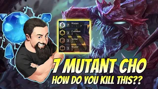 7 Mutant Cho - How do you kill this?? | TFT Neon Nights | Teamfight Tactics