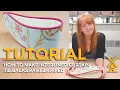 How To Make Interlined Curtain Tie Backs Part 2 - Piped