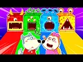 Download Lagu Let's Feeding Hungry Toy Boxes!  🔴 ⚠️🔷🟩🤣 Kids Learn about Shapes and Colors | Shadow Veil