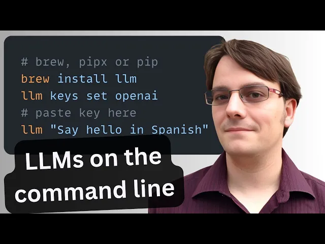 Language models on the command-line w/ Simon Willison