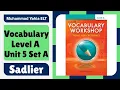 Sadlier Vocabulary Level A Unit 5 Set A