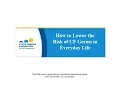 CF Foundation How to Lower the Risk of Spreading Germs in Everyday Life