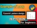 Pattern Program Using For While And For Loop in Python Python Tutorial-13 Hindi With Notes