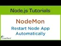 Monitor your file changes nodemon npm packages in Node Js