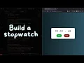 how to create a stopwatch using html css and javascript Asmr