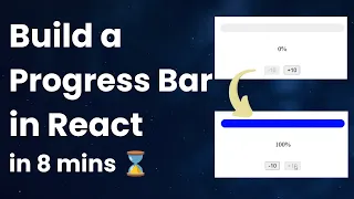 Build a Progress Bar in React in 8 mins Frontend Machine Coding Interview Question