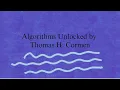 Algorithms Unlocked by Thomas H Cormen Part 2