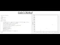 How to do programming of Euler s Method in MATLAB
