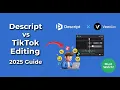 Make Money Online 2025: Descript vs Veed.io for TikTok Video Editing Services