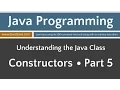 Learn Java Programming - Constructors Part 5 Tutorial
