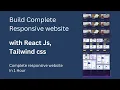Build a Complete Responsive Website With React Js Tailwind Css TailBlock