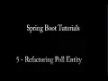 Tutorial 5 - Spring Boot Refactoring Poll Entity