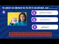 JavaScript Interview Questions Answers JavaScript Quiz