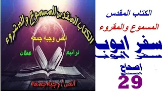 سفر أيوب 29 مسموع مقرؤء الإصحاح التاسع والعشرون مسموع احدث نسخه للكتاب المقدس المسموع والمقرؤء 