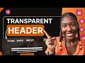 Transparent Header in Elementor No Coding Required