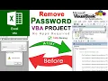 remove vba password How to unlock Protected Excel VBA Project and Macro codes without password