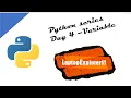 Python series Day 4 - Variables