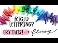 5 Hand Lettering tips for a flowy lettering style NOT RIGID