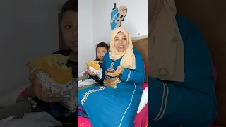 مرات ابوها مش عايزه تأكلها كريب مع ابنها  محمد رانجو دندنها