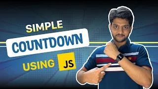 Simple Countdown Timer from Scratch JavaScript HTML