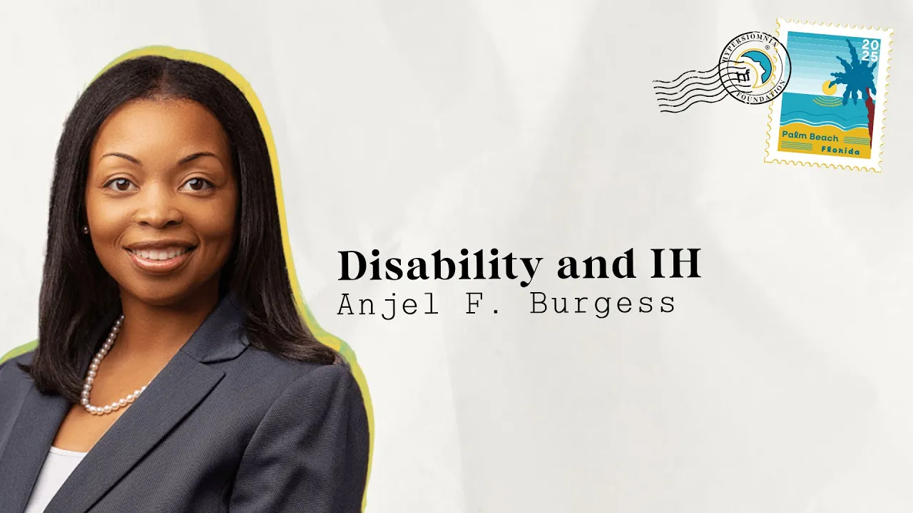 Disability and IH with Anjel F. Burgess