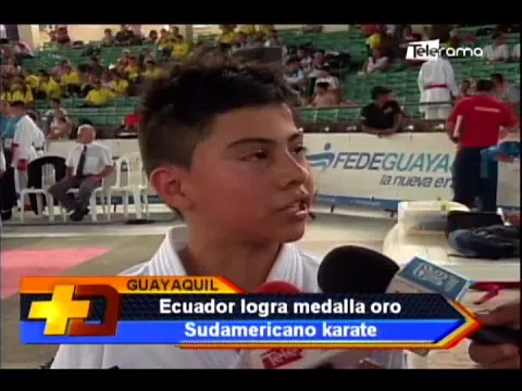 Ecuador logra medalla oro Sudamericano karate