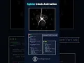 Spider Clock Animation using HTML CSS JavaScript